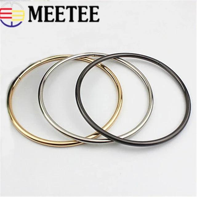 2/4Pcs Meetee Bags Handle Metal O D Ring Buckles Frame Handbag Purse Shoulder Belt DIY Replacement Leather Craft Accessaries