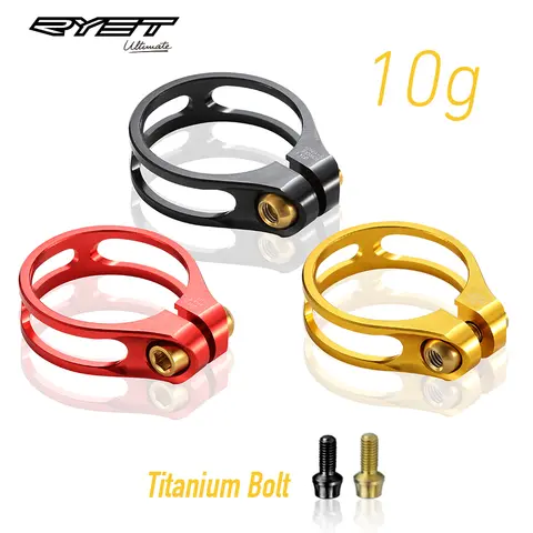 Newest Bicycle Seat Post Clamp CNC Aluminum Alloy Cycling Saddle Seat Post Clamp for 27.2/30.8/31.6mm Mountain Bike Accessories