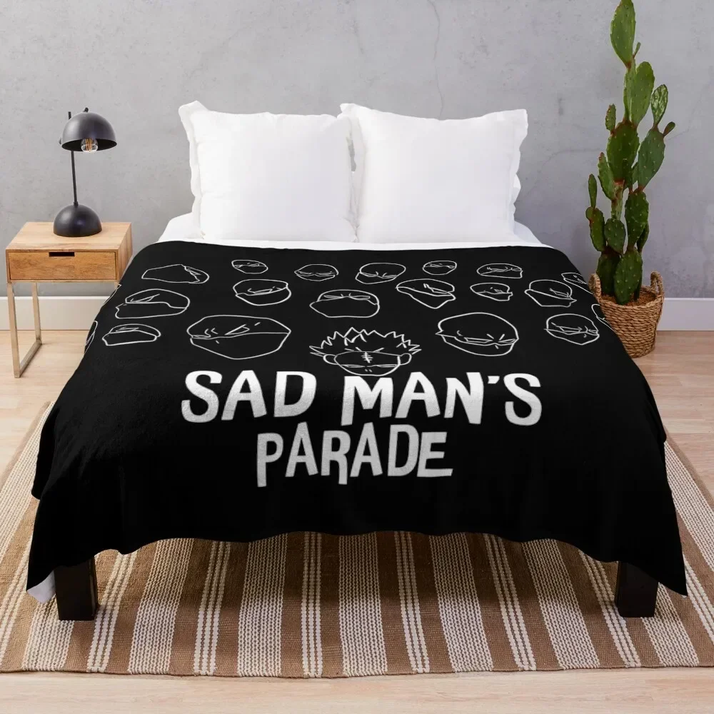 mha jin bubaigawara twice quirk skill sad man's parade - season 5 episode 22 - black Throw Blanket for sofa anime Blankets