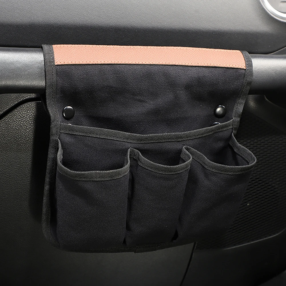 Car Co-Pilot Handle Storage Bag for Jeep Renegade Wrangler TJ JK JL JT 1997-2024 for Suzuki Jimny Stowing Tidying Accessories