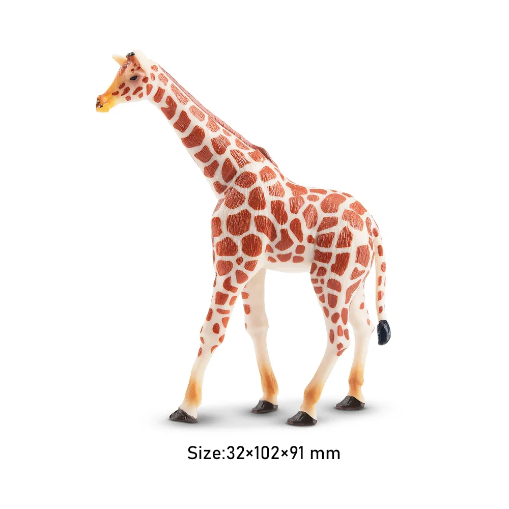 Toymany Simulazione In Piedi Giraffa Fauna Selvatica Modello Animale Giocattolo Mini Figure Bambole Action Figurine Giocattoli Regalo Per Bambini Torta Decora