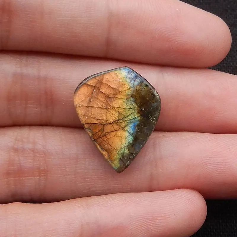 Natural Stone Labradorite Cabochon, Loose Gemstone for Jewelry Making , Stone Cabochon