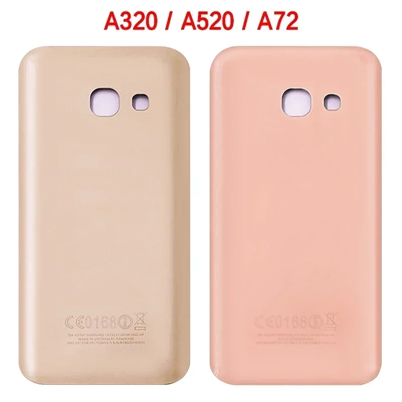 New For Samsung Galaxy A3 A5 A7 2017 A320 A520 A720 Battery Back Cover Rear Door 3D Glass Panel Housing Case Adhesive Replace