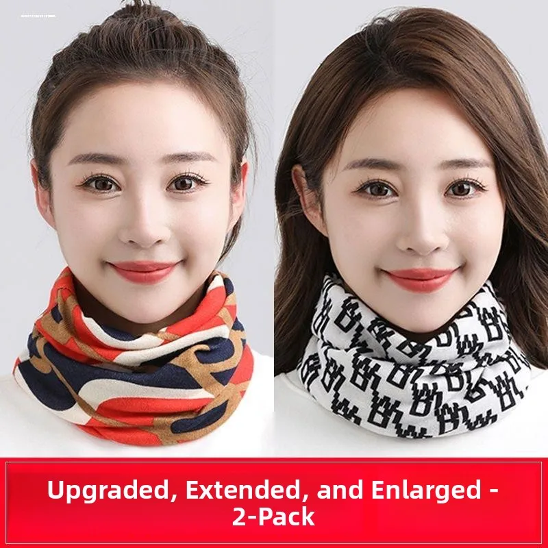 وشاح قطني للسيدات لتدفئة الرقبة، وشاح شتوي دافئ للنساء بأسلوب كوري متعدد الاستخدامات لحماية العمود الفقري، مناسب للربيع والخريف #5
