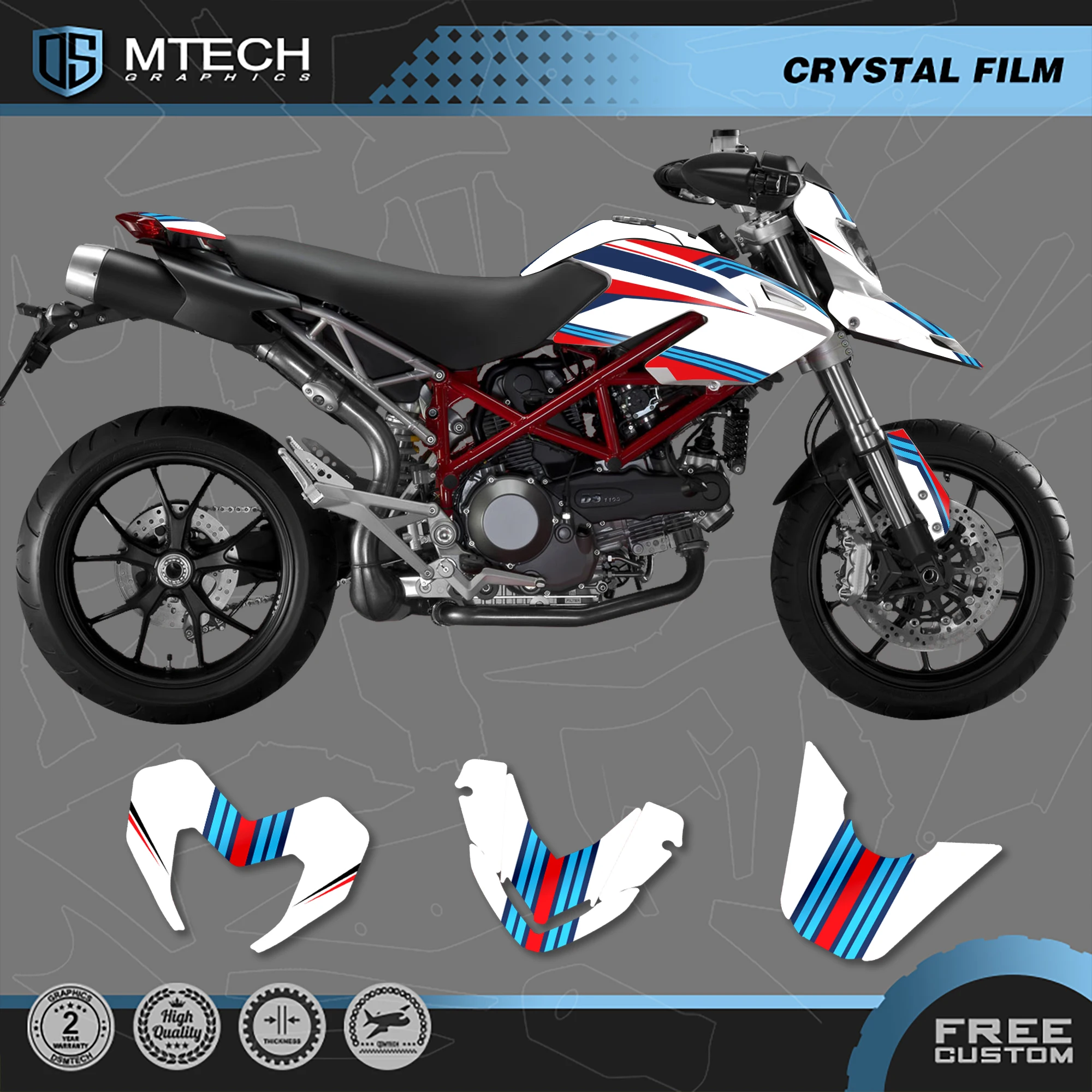 

DSMTECH GRAPHICS Stickers Decals Kits for HYPERMOTARD 796 HYPERMOTARD 1100 004