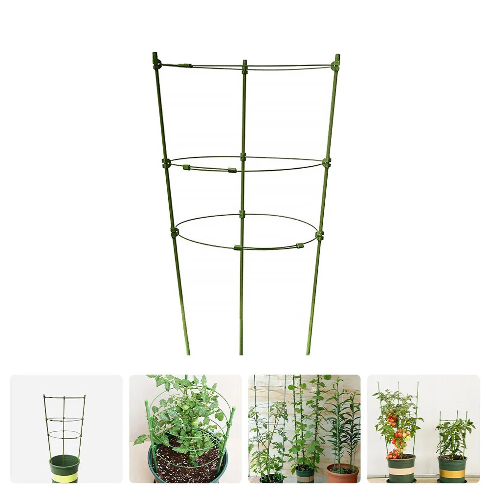 

Tomato Cage Potted Plants Climbing Holder Rack Support Stake Garden Trellis for Lattice Flower Stand Plastic Vine