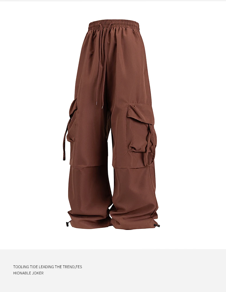 Frauen Cargo Hosen Mode Lose Bequeme Atmungsaktive Leichte Mehrere Taschen Cargo Lange Hosen Fitness Laufen Casual Pan – Detail 14