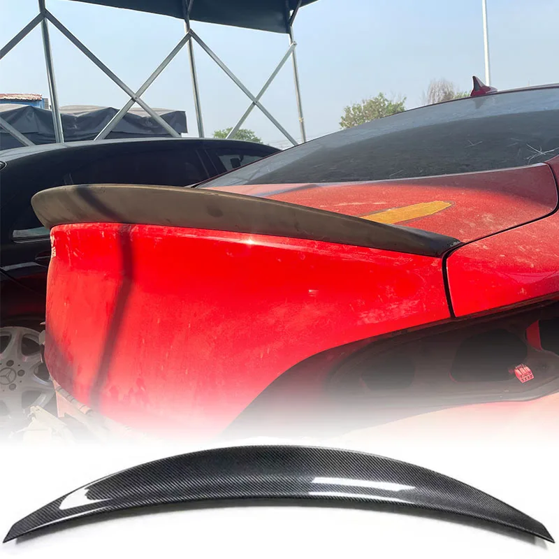 ل 2009-2015 هيونداي جينيسيس كوبيه ألياف الكربون الخلفي المفسد HK نمط الأمتعة مقصورة غطاء الجناح الخلفي اكسسوارات طقم الجسم #3
