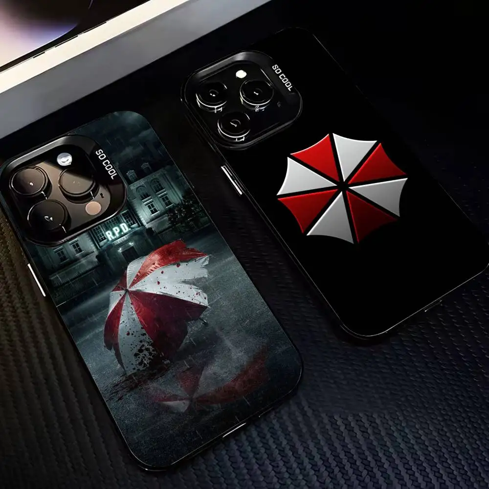 

Red Q-Queen Umbrella R-Resident Evil Phone Case For iPhone 17,16,15,14,13,12,11 Plus,Pro,Colorful Silver Phone case Funda Cover