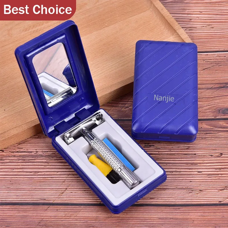 

Manual Shaving Razor with Blade Sliver Folding Shaving Knife Facial Hair Stainless Steel Straight Razor Holder Shaving Barber
