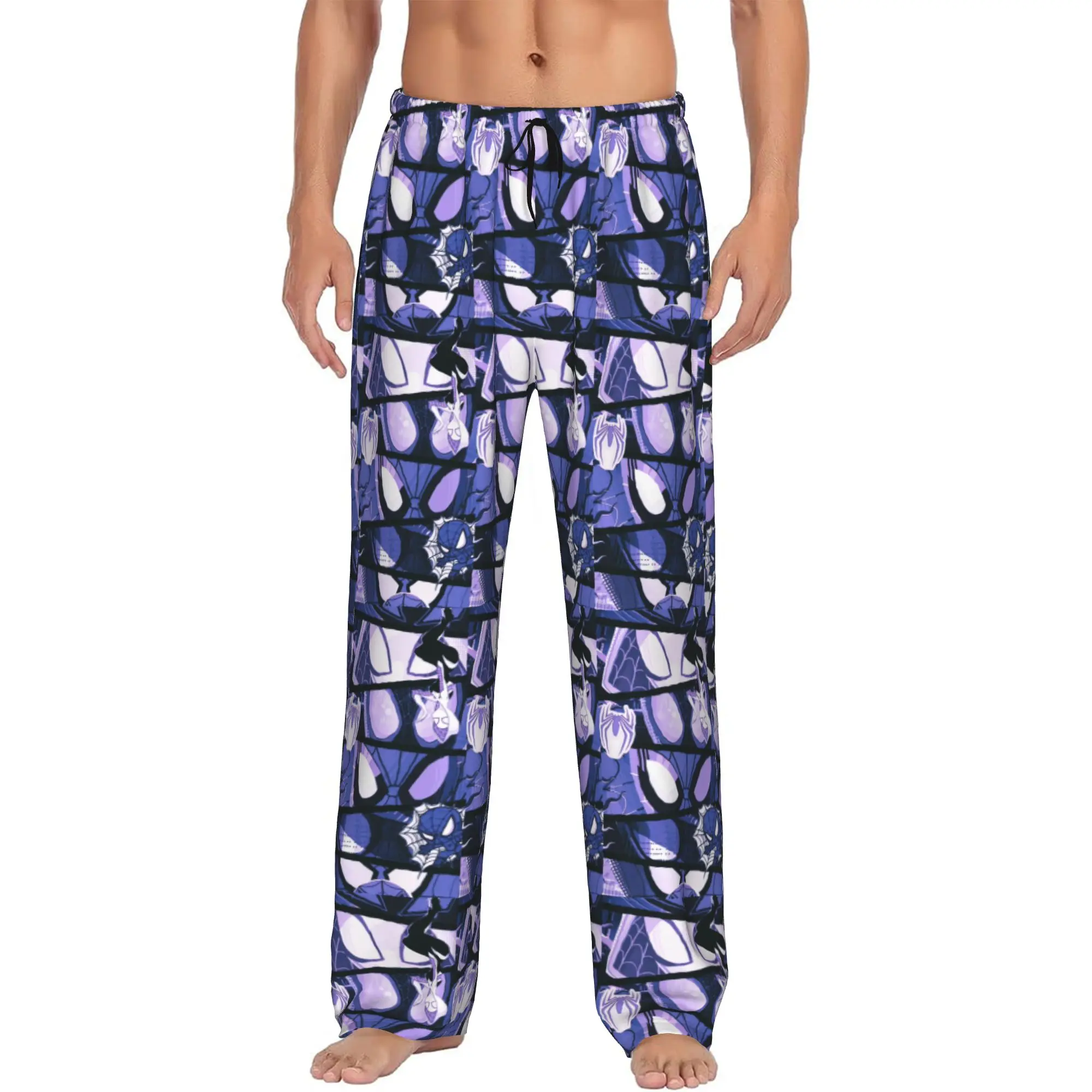 

Custom G-Gwen Stacy S-Spiderman Pajama Pants Men's Sleepwear Lounge Sleep Bottoms Stretch with Pockets