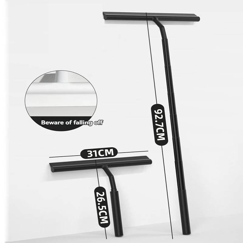 

Stretchable Shower Squeegee Glass Wiper Scraper Squeegee Cleaner With Silicone Holder Bathroom Mirror Scraper Cleaning