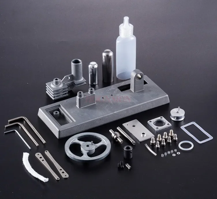 B-M Mini Hot Air Stirling Engine Model DIY Kit Experiment Educational Toy Self-assembly