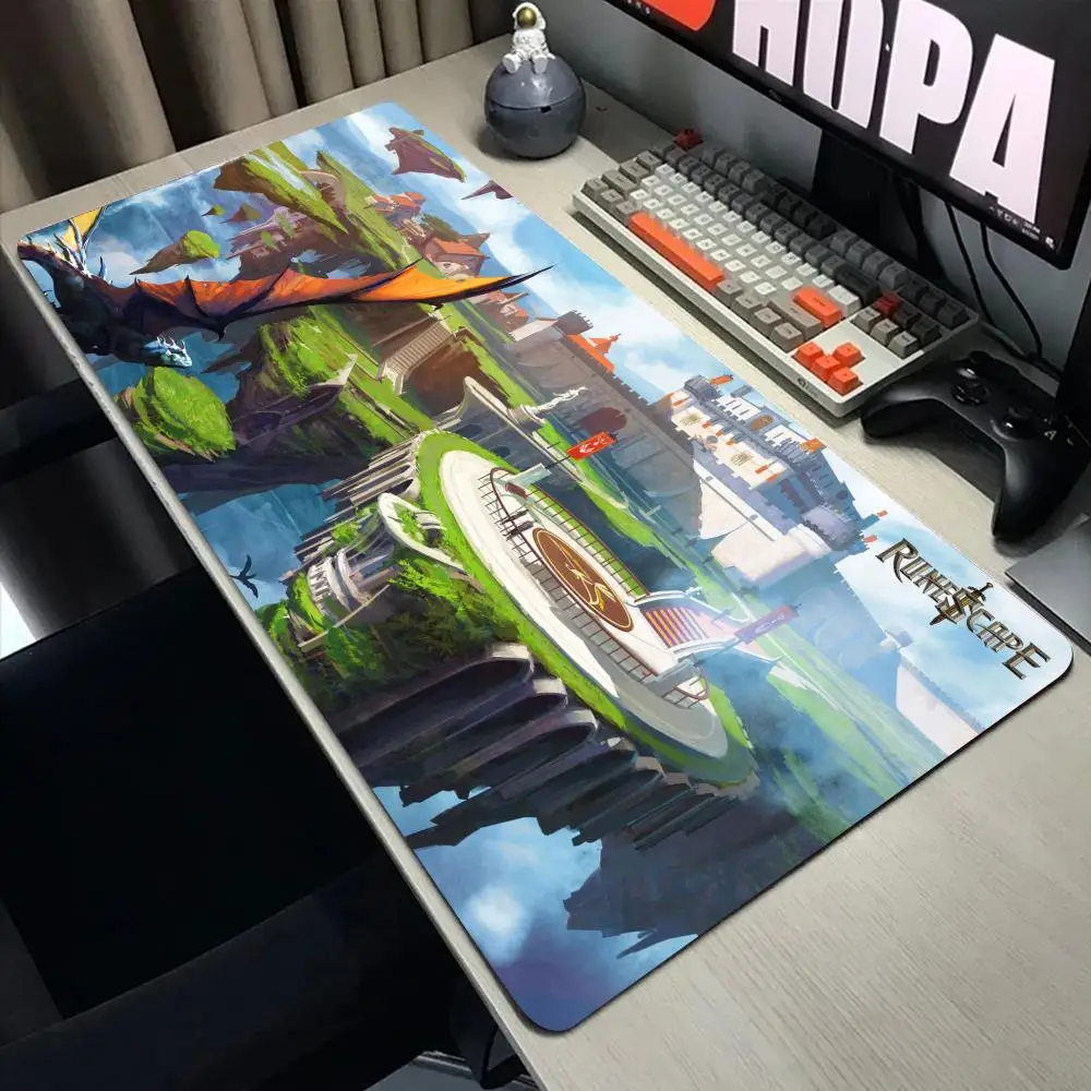 Large Mouse Pad Hot Game Runescape Desk Mouse Pad Cute HD Desk Pad Extended Gaming Keyboard Mats Large XXL Gamer Mousepad 90x40