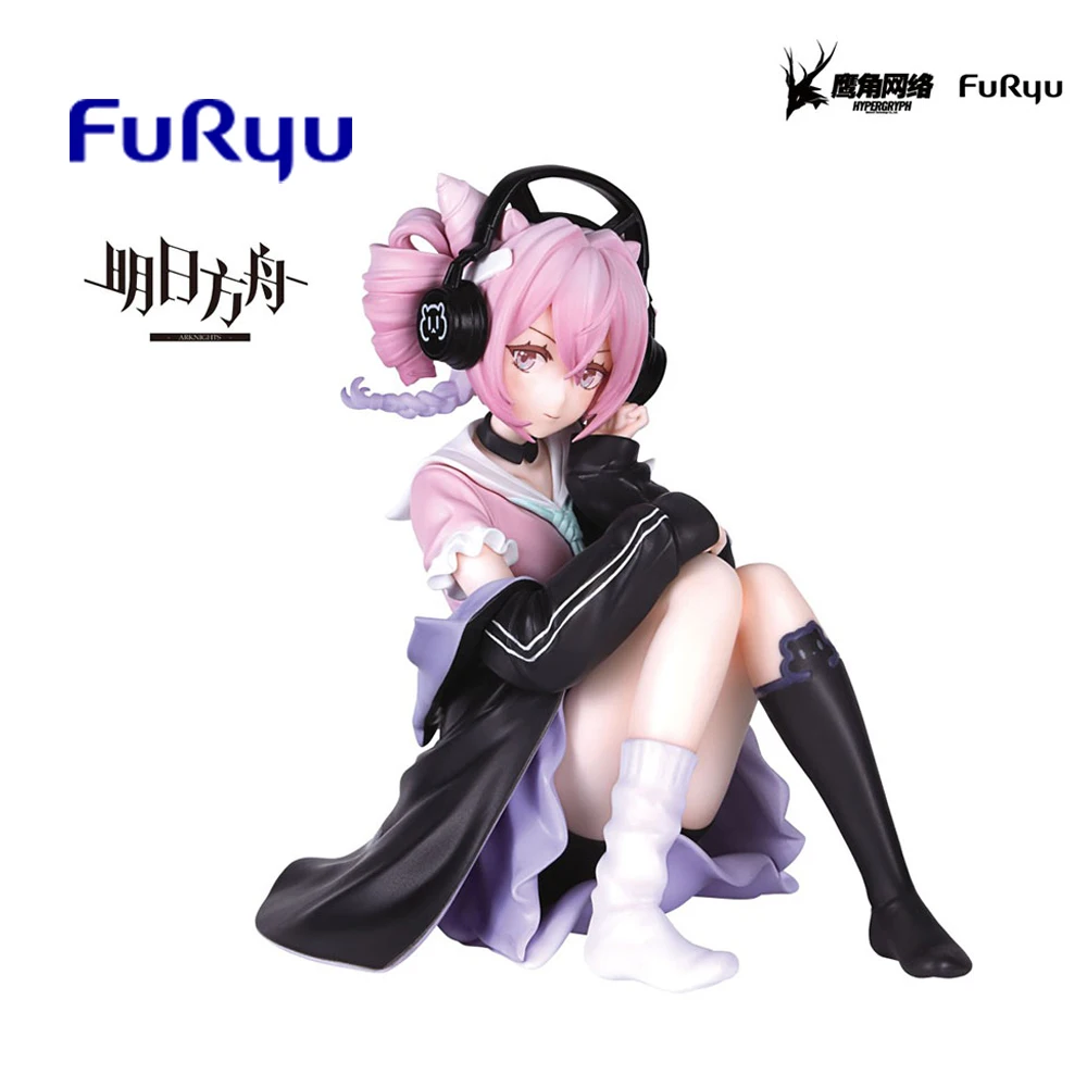 Original FuRyu Arknights U-Official F:Nex Noodle Stopper Figure 9Cm Action Figure Model Collectible Toys for Boys Kawaii Doll