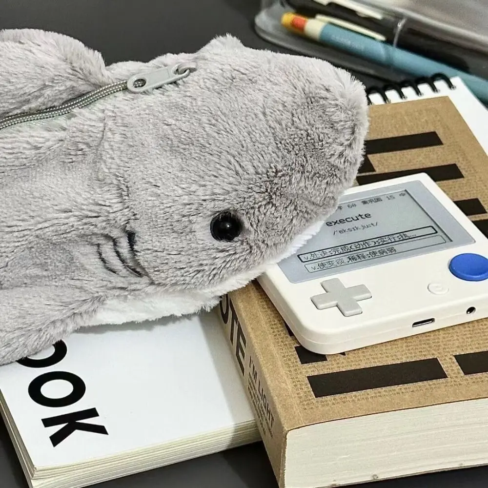 Cartoon Large Capacity Pen Bag Shark/Turtle Storage Bag Multifunctional Pen Box Student