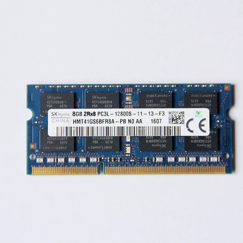 

SK hynix DDR3 RAMs 8GB 1600MHz HMT41GS6BFR8A-PB DDR3 8GB 2Rx8 PC3L-11-13-F3 SODIMM 204PIN память для ноутбука