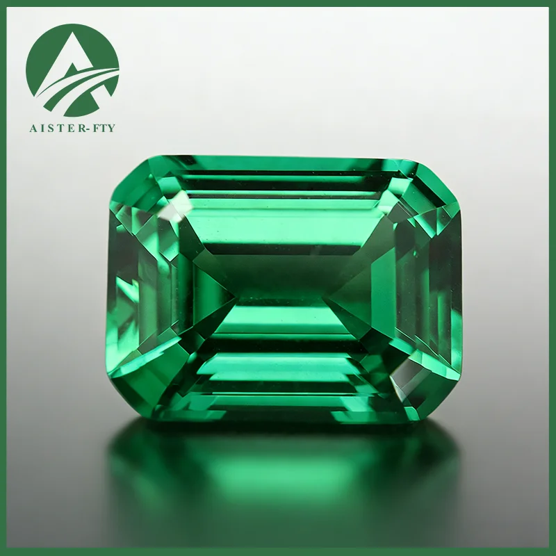 

Emerald Green Emerald Cut Yttrium Aluminium Garnet Gems Stone Loose Gemstones Lab Diamonds YAG Stones for Jewelry DIY Making