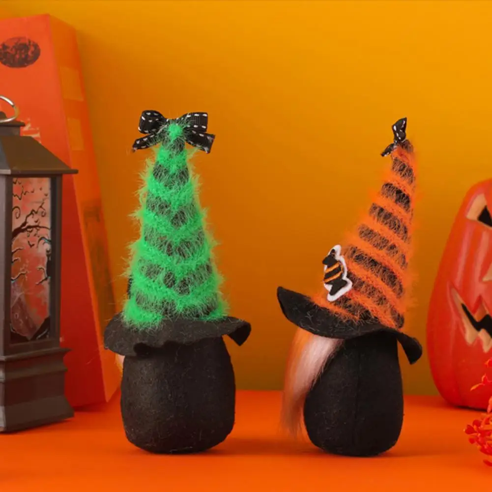 Halloween Ornaments Halloween Patterns Halloween Gnome Decor Set Gradient Ghost Figurine Collection Faceless Candy for Party