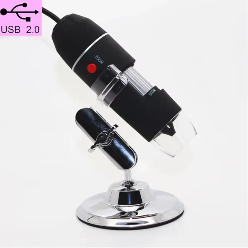 Latest X4D-A HD 500x Portable Digital Electron Microscope USB Industrial Beauty Magnifying Glass With Bracket For Photo Measurem