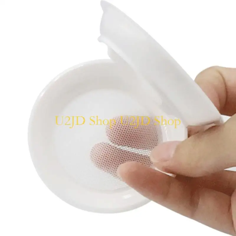 u2jd空のルースパウダーコンテナパフポータブルDIYメイクの空のパウダーケース