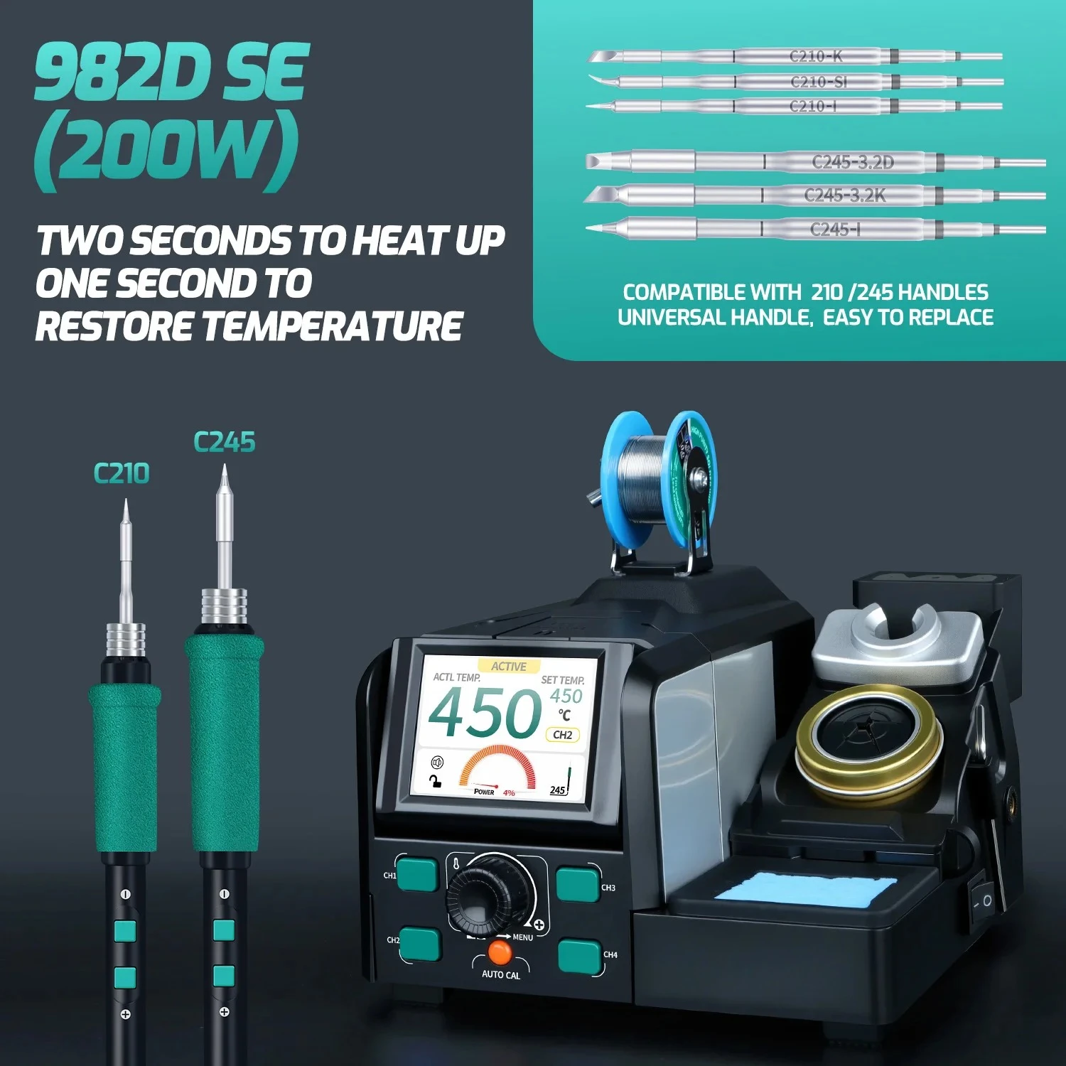 Soldering Iron Kit - 982D SE Precision Soldering Station Compatible