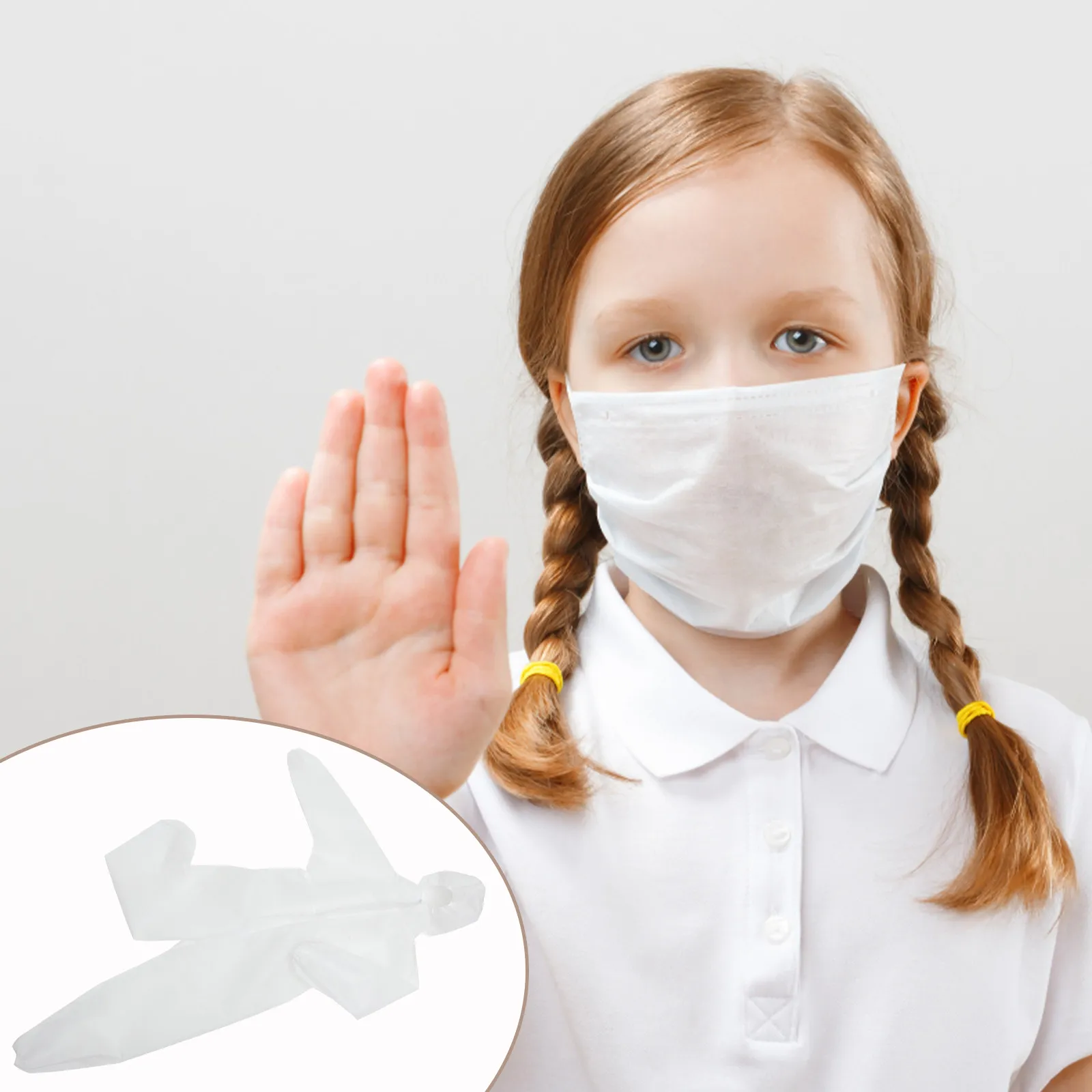 

Одноразовый детский защитный комбинезон из нетканого материала, дышащий, белый, для занятий спортом на открытом воздухе, путешествий, рисования