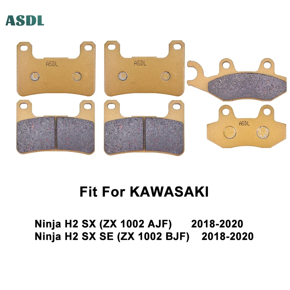 

Motorcycles Front and Rear Brake Pads Brake Disks For KAWASAKI Ninja H2 SX (ZX 1002 AJF) Ninja H2 SX SE (ZX1002 BJF) 2018-2020