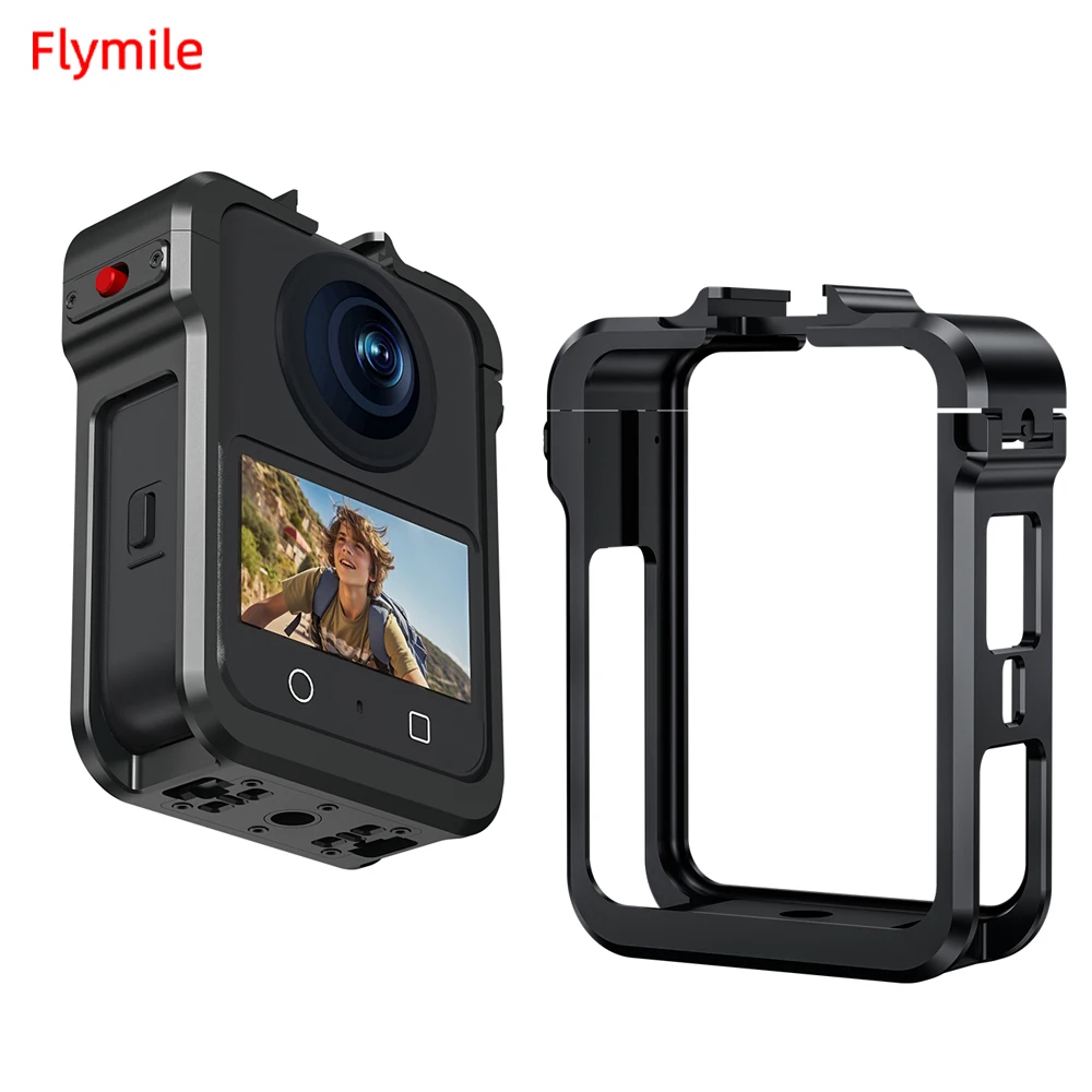 flymile-フレームケース-dji-osmo-360-アルミ合金ケージ拡張アダプター保護ハウジングケースパノラマアクセサリー