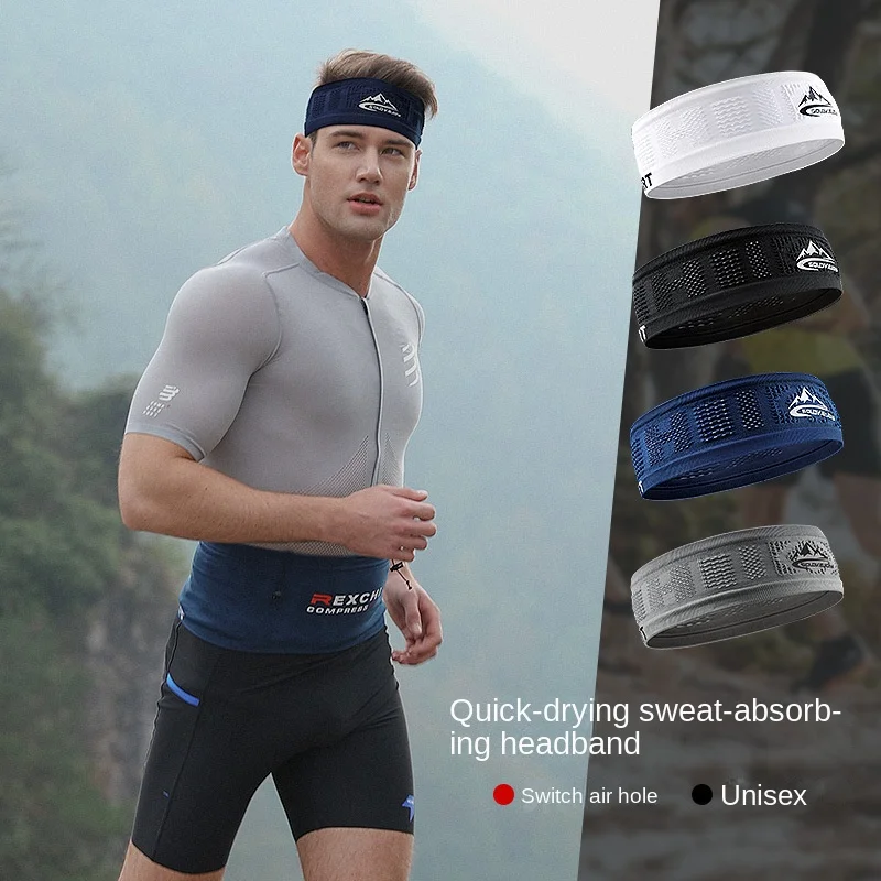 Summer Visor Cap Sunhat Cool Elastic Breathable Sweat-absorbing Non-slip Headband Empty Top Sun Protection Outdoor Sports image 4