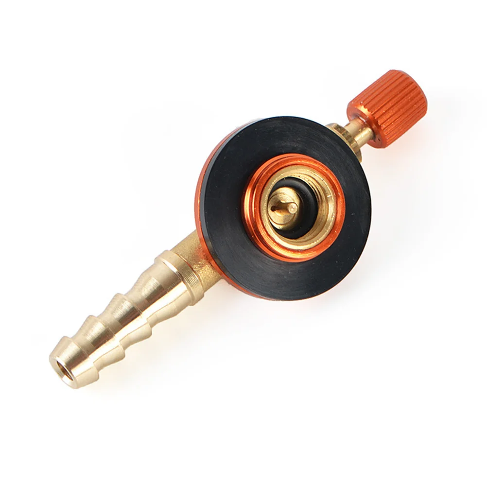 

Flat Cylinder Gas Stove Valve Control Switch Red Heavy Duty Fire Regulator for Camping Outdoor Cooking Gas Stoves Adapter