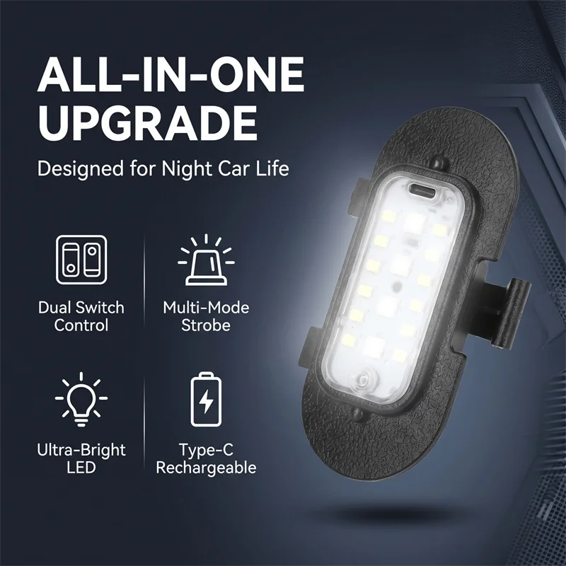 Tailgate Modification LED Trunk Interior Light Compatible with Leapmotor C10 C16 B10 C11 2025-2027 Rear Trunk Car Accessories