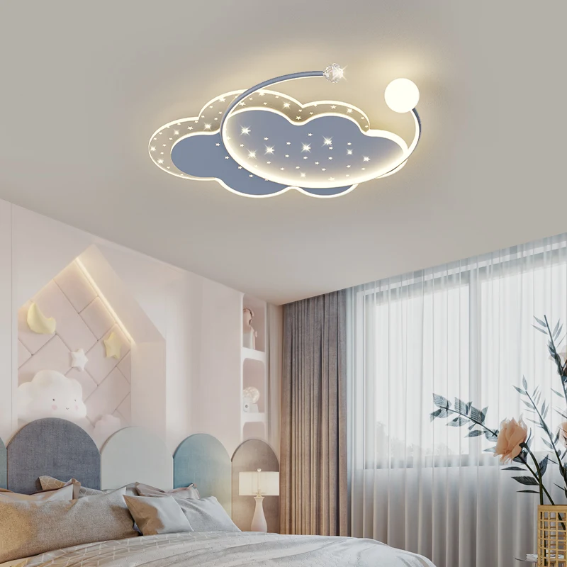 

Led Ceiling Lamp For Child Girls Room Bedroom Study Cloud Ceiling Light Kids Baby Plafonnier Chambre enfant Star Ball Chandelier