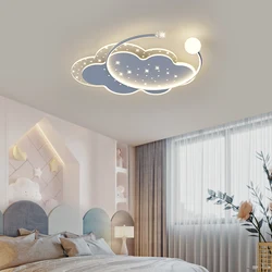 Led โคมไฟติดเพดานสำหรับเด็กหญิงห้องนอน Study Cloud ไฟติดเพดานเด็ก Plafonnier บ้าน Enfant Star Ball โคมระย้า