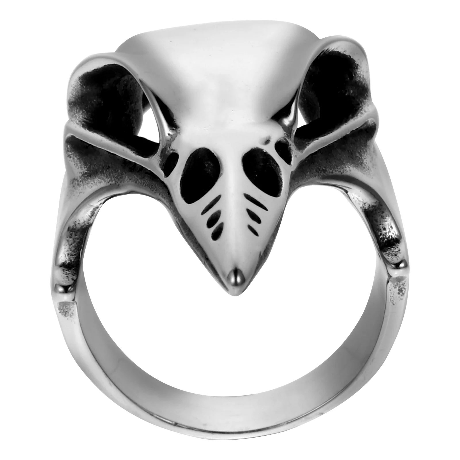 Hair Parting Finger Segmentation Rings Tool Eagle Skull Woodpecker Accessory Cool Novel Funny Joint