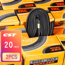 2PCS CST Mountain Bike 20 Inch BMX Foldable Bicycle Tires MTB Parts 1.35 1.5 1.75 2.125 A/V 20*1 1/8 Cycling bike Inner Tube