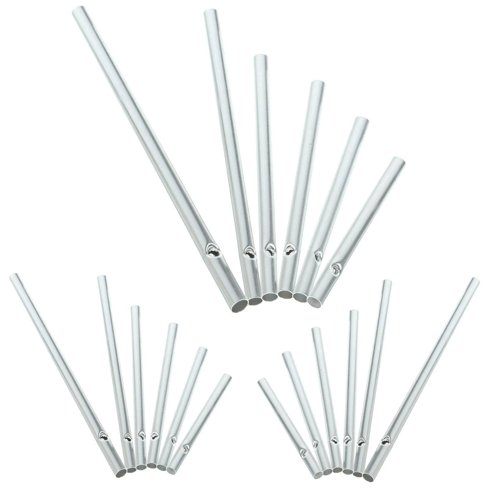 

Aluminium Tubes for DIY Wind Chime Crafting Sturdy Material Pre Drilled Easy Hanging Garden Decor Supplies Durable Reliable