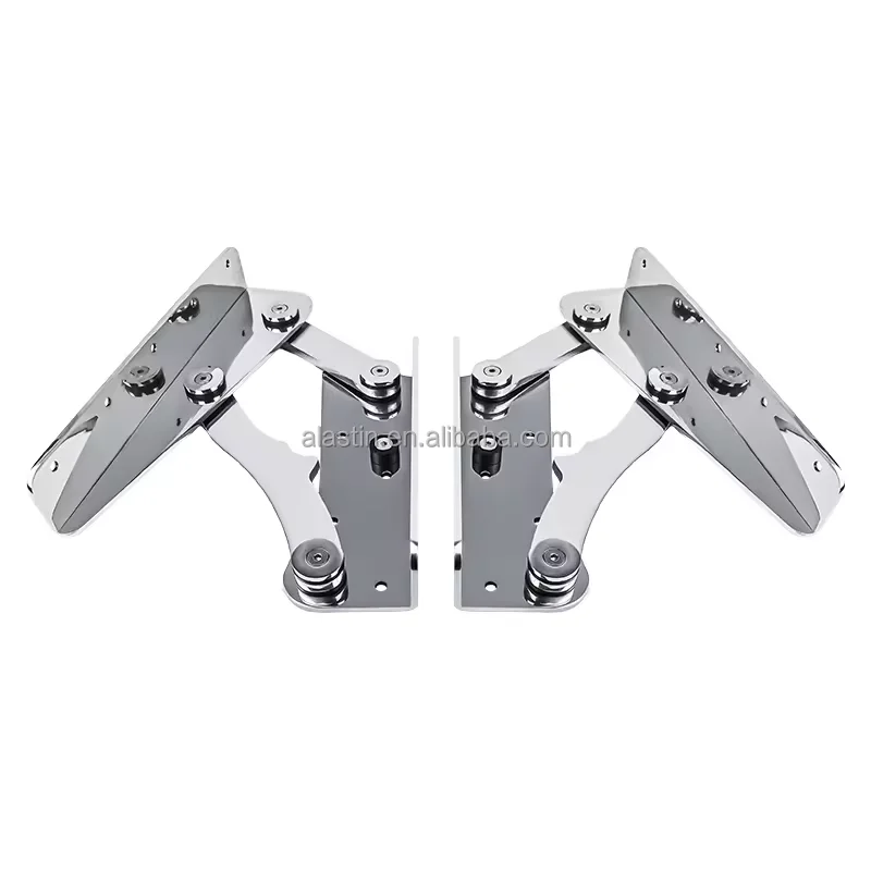 2025 hot sale Wholesale Boat Seat Base Hinge 316/304 Stainless Steel One Pair Fix Folding Marine Seat Hinge