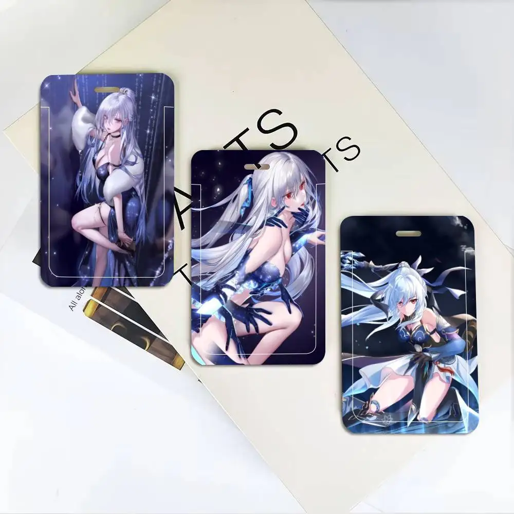 Honkai Star Rail Jingliu Game ID Card Holder Neck Strap Pendant Door Badge Holder Lanyards Keychain Work Credential