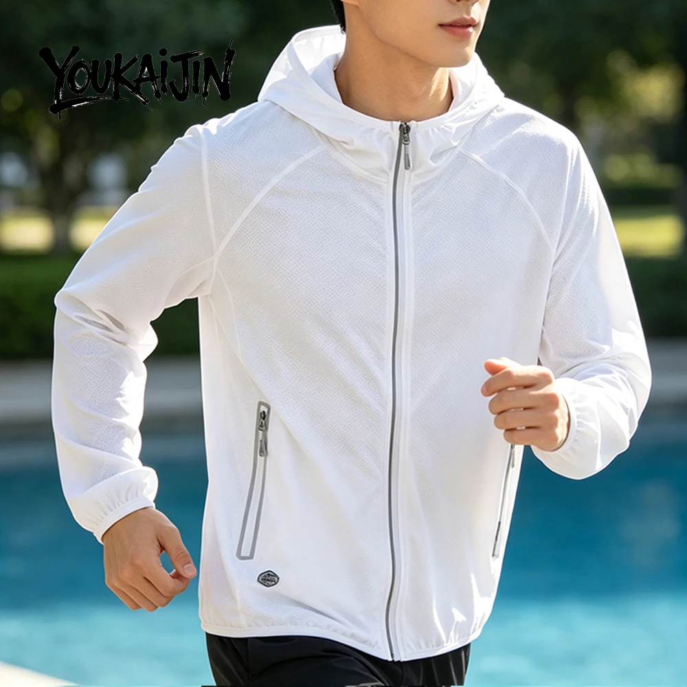 Summer New UPF 50+ UV Sun Protection Hoodie Jacket Men Women Lightweight Hiking Outdoor Long Sleeve Fishing Sun Shirt Coat