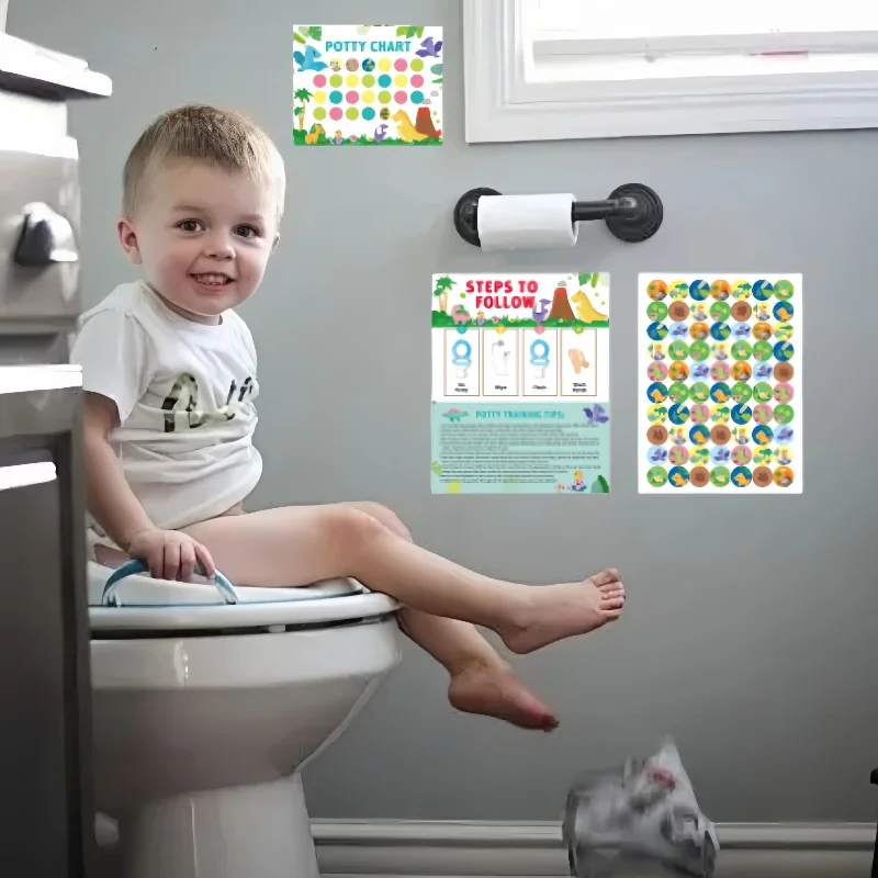 Children's Toilet Training Reward Sticker Chart, Boys' and Girls' Toilet Habit Formation Potty Training Stickers