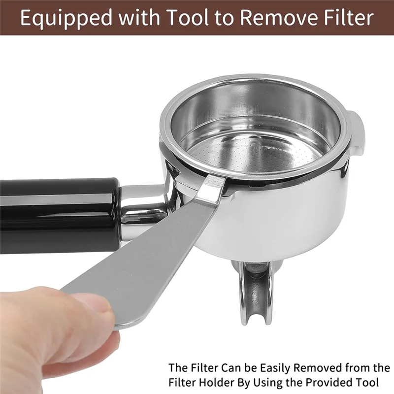 

2025 Hot Style 51Mm Stainless Steel Portafilter With 2 Spouts For Donlim And CASABREWS Espresso Machine CM5418, 3700Essential