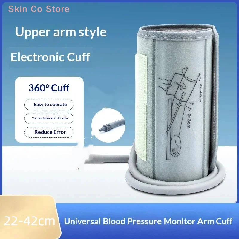 [CO]1Pcs 22-42CM 360° Surround Universal Cuff For Arm Blood Pressure Monitor Adult Children Obese Tonometer Sleeves[CO]