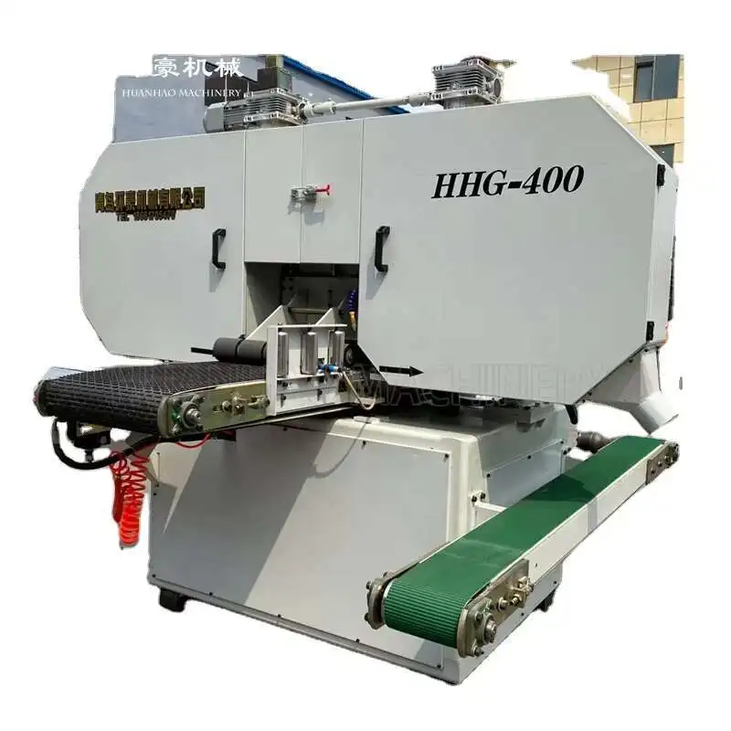 Qingdao 400Mm 650Mm 220V Automatic Sawing Loading Industrial Woodworking Double Column Horizontal Band Saw Hine