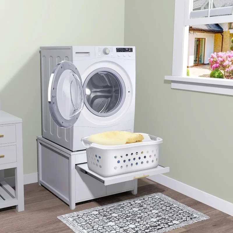 GDLF-Piédestal à linge RapDuty en métal, support de lave-linge et de sèche-linge, 29 ", ajustement universel, anti-vibration, capacité de 770 lb