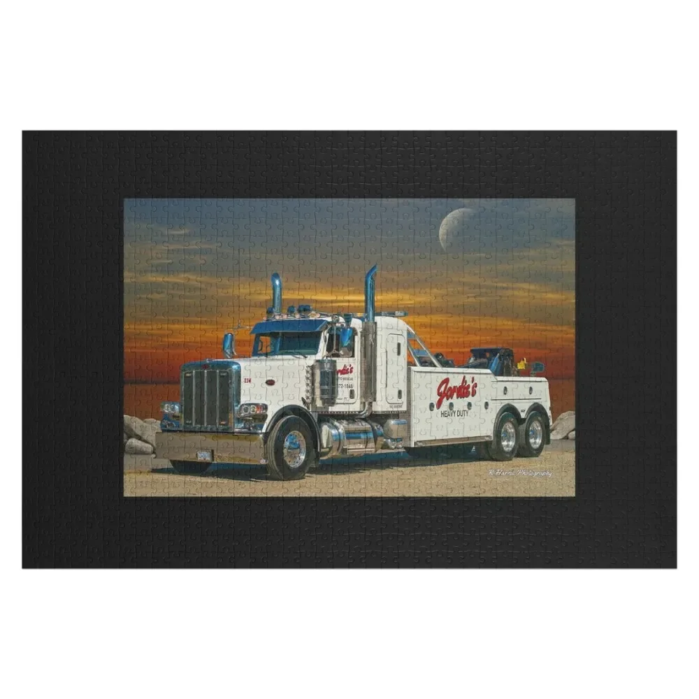 

Tow Truck Jigsaw Puzzle Custom Name Wood Children Puzzle