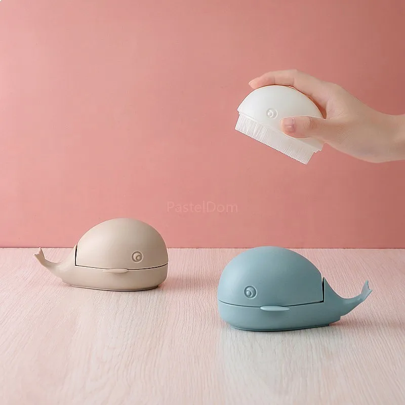 Creative Cute Whale Washing Brush Shoe Brush Household Non-Shedding Non-Damage Cleaning Tool