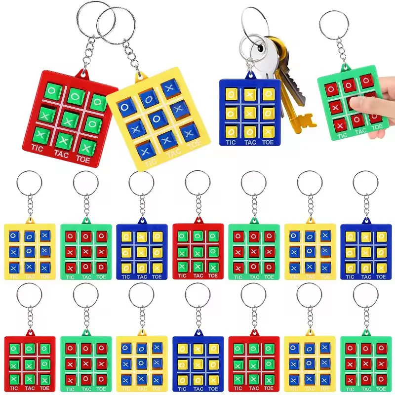 

Брелки с Tic Tac Toe для детей, сувениры на день рождения, зажим для рюкзака, брелок для рюкзака, сумки для подарков, наполнители для детей, девочек и мальчиков