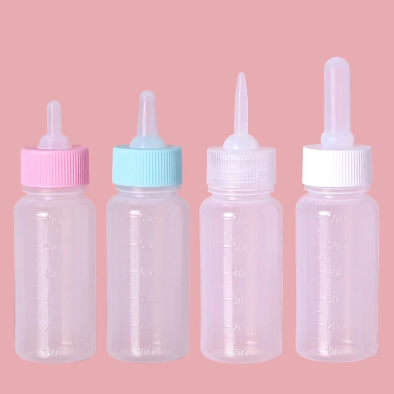 Pet Milk Feeding Bottle Silicone Nipple Baby Hamster Newborn Cat Nursing Drinking Bottle Kitten Puppy Small Animals Feeding Tool