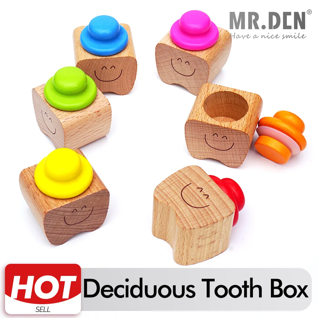 

Wholesale Baby Wood Tooth Box Kids Teeth Storage Box Milk Teeth Keep Storage Collect Deciduous Teeth Umbilica Save Gifts